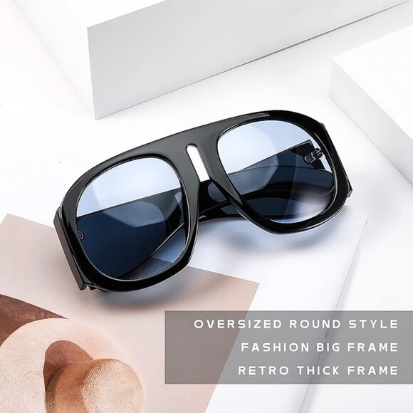 Oversized vintage woman's sunglasses - Picture 4 of 5
